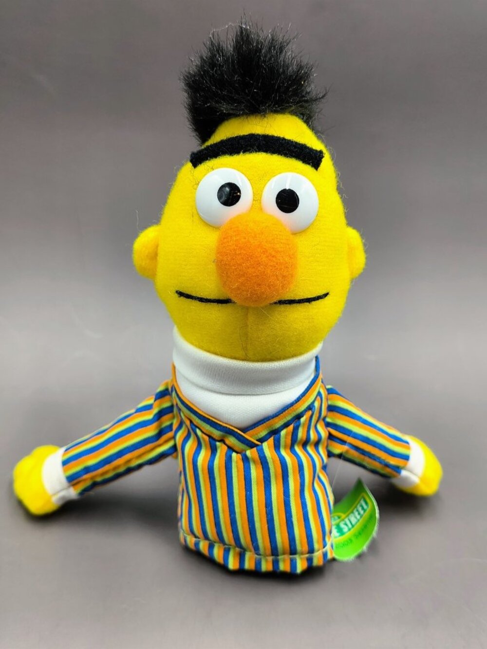 Vintage 2003 GUND Sesame Street BERT Finger Puppet 5" Plush Jim Henson